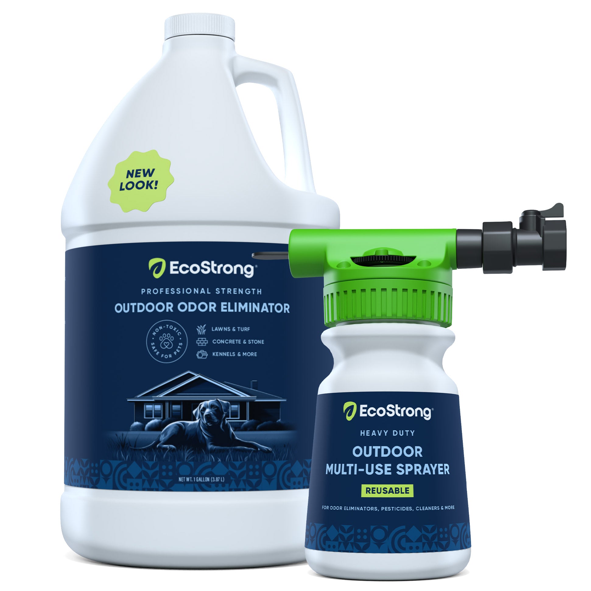 EcoStrong Outdoor Odor Eliminator 1 gal Jug Multi Use Sprayer