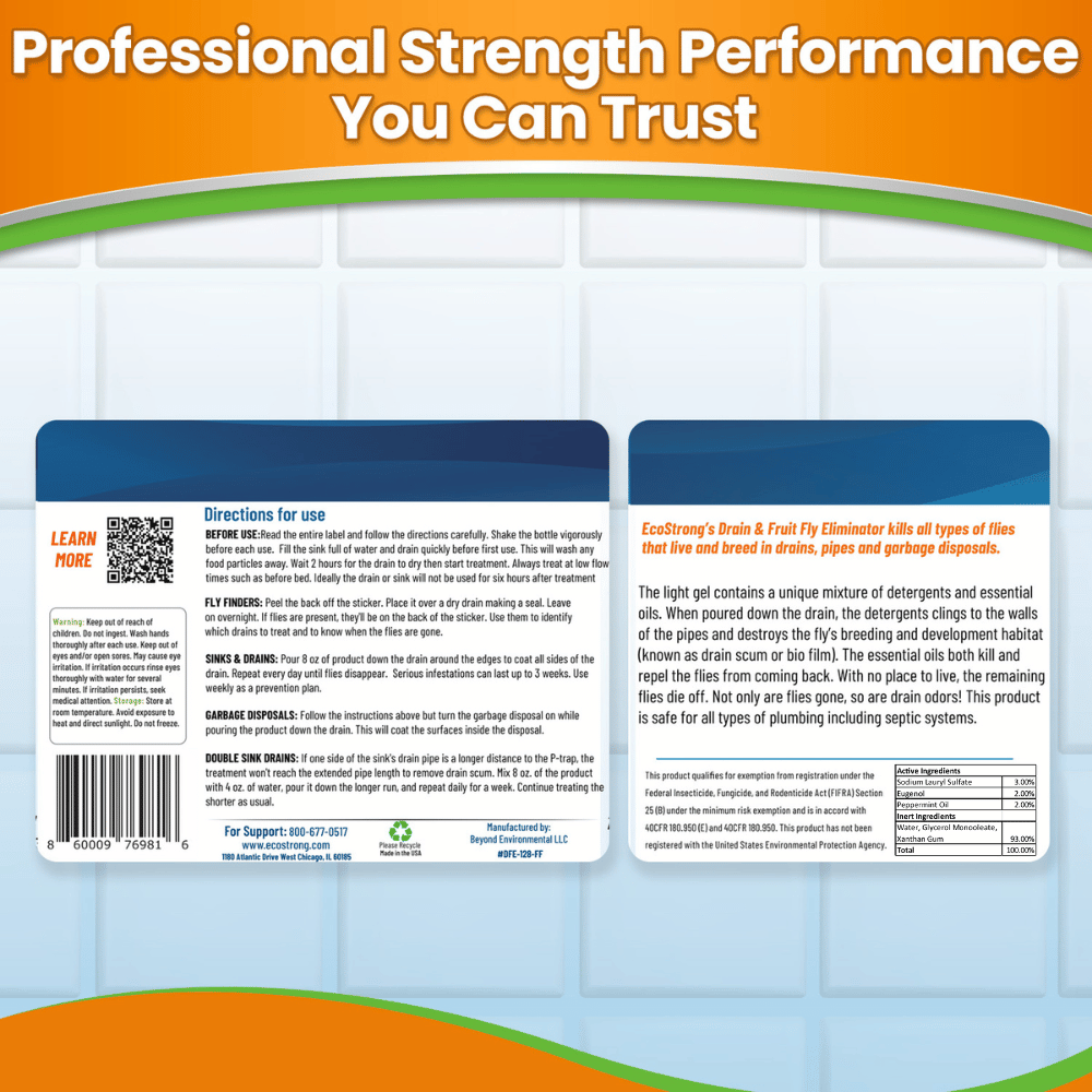 EcoStrong Drain and Fruit Fly Eliminator 1 Gallon #size_1-gallon-with-3-fly-finder-traps