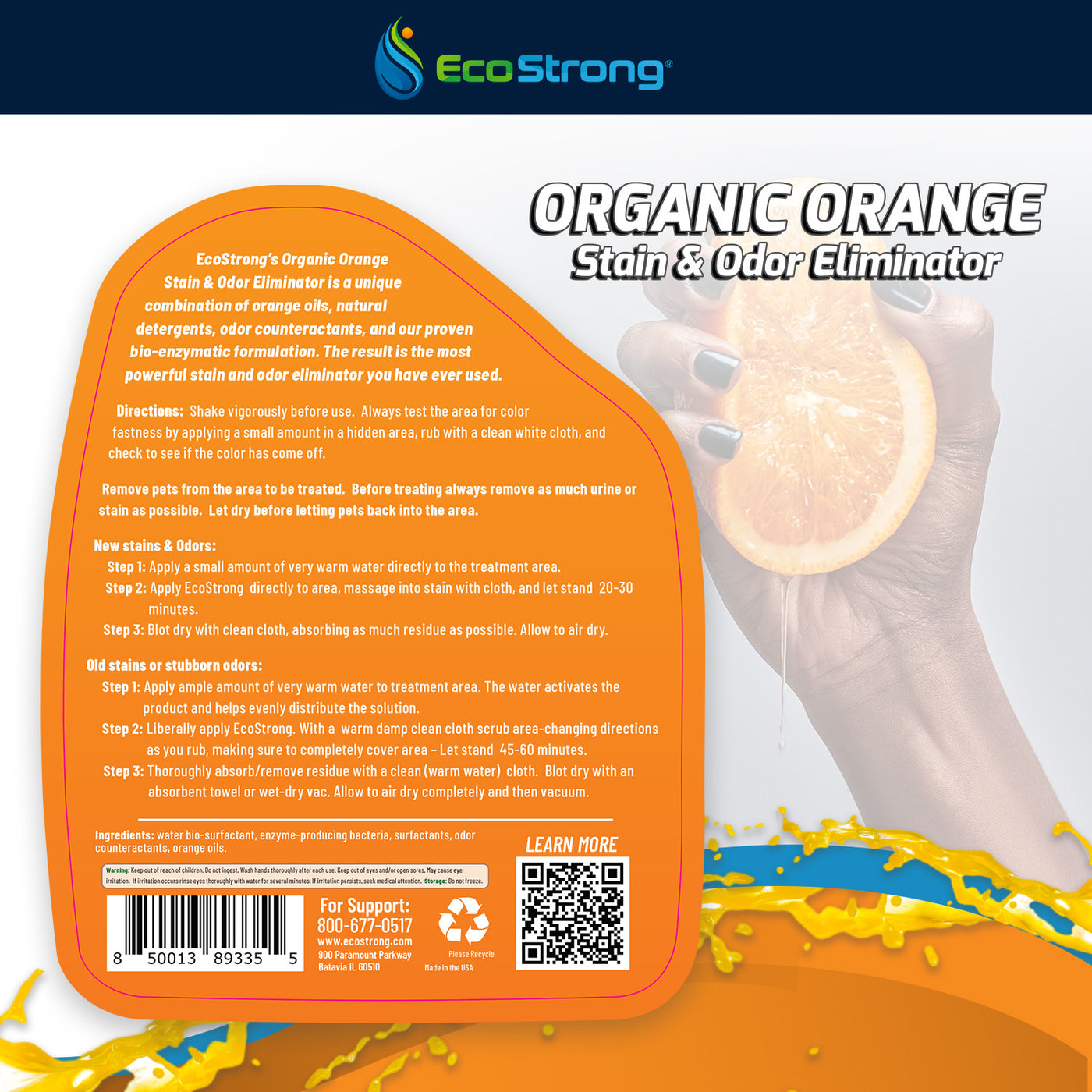 Organic Orange Stain and Odor Eliminator #size_32-oz-sprayer-bottle-and-1-gallon-refill