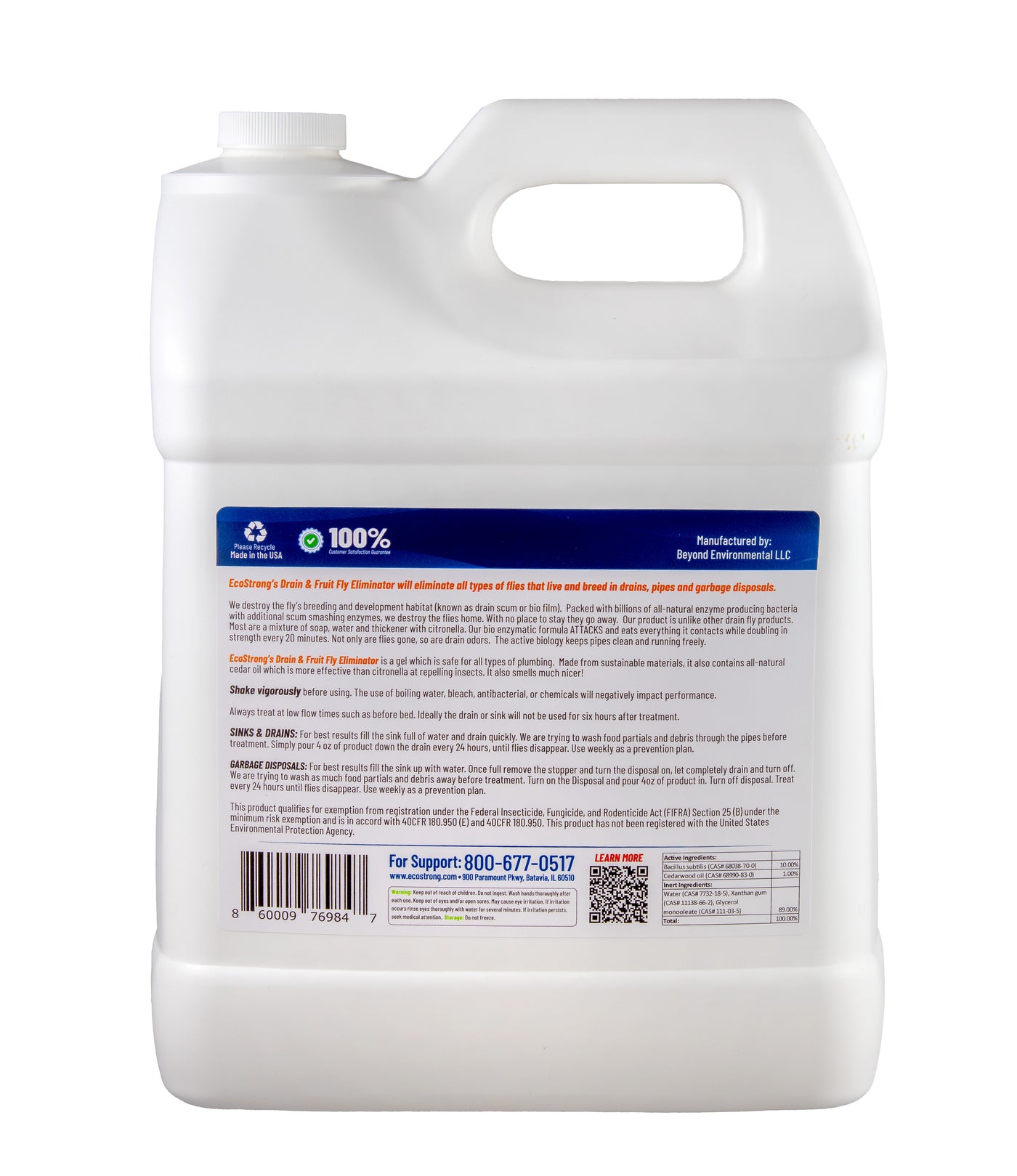 EcoStrong Drain and Fruit Fly Eliminator 1 Gallon #size_2-gallon-jug