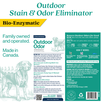 EcoStrong Outdoor Odor Eliminator 1 gallon and 32 oz sprayer #size_32-oz-sprayer-bottle-and-1-gallon-refill