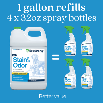 EcoStrong Pet Stain and Odor Eliminator 1 gallon #size_1-gallon-jug|scent_jasmine-bloom