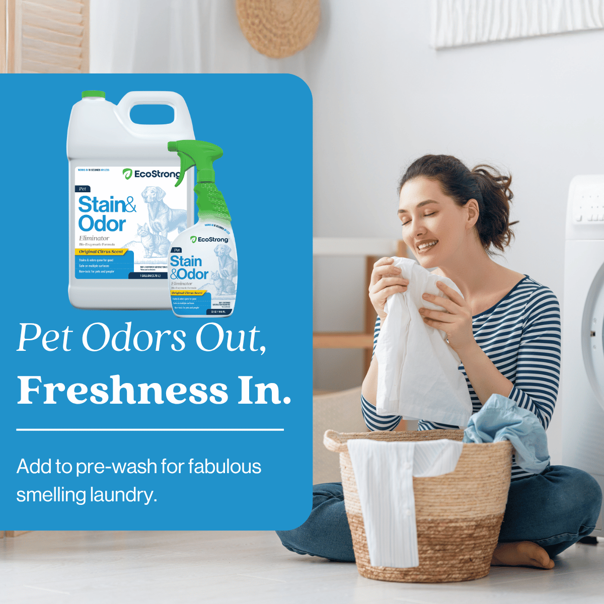 EcoStrong Pet Stain and Odor Eliminator 5 gallon #size_32-oz-sprayer-bottle-and-1-gallon-refill|scent_citrus