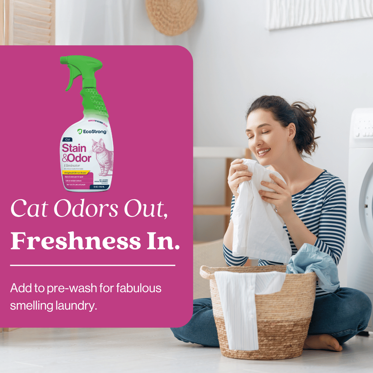 EcoStrong Cat Stain and Odor Eliminator 32 oz #size_32-oz-sprayer