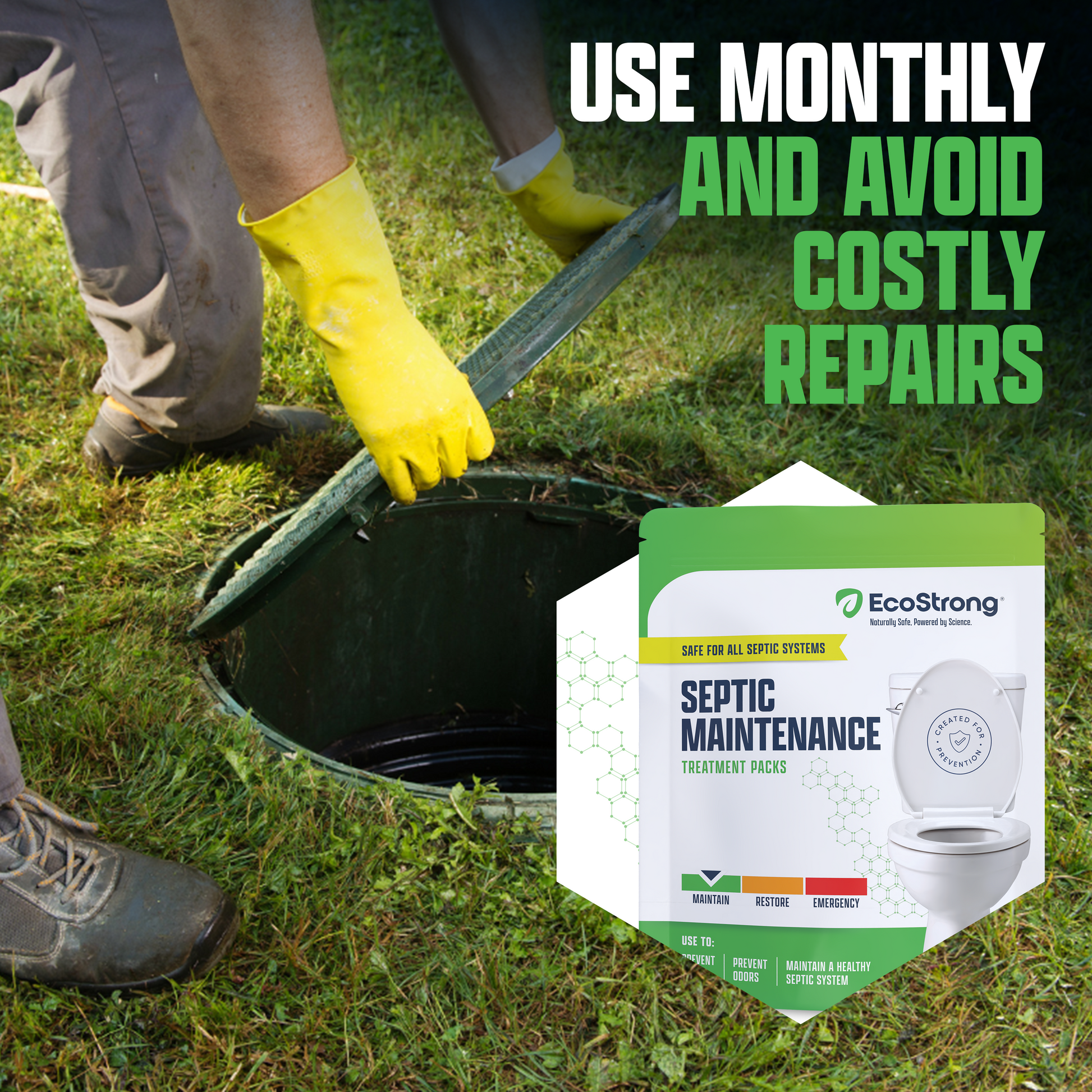 EcoStrong Septic Tank Treatment Packs #size_6-x-1-oz-packs