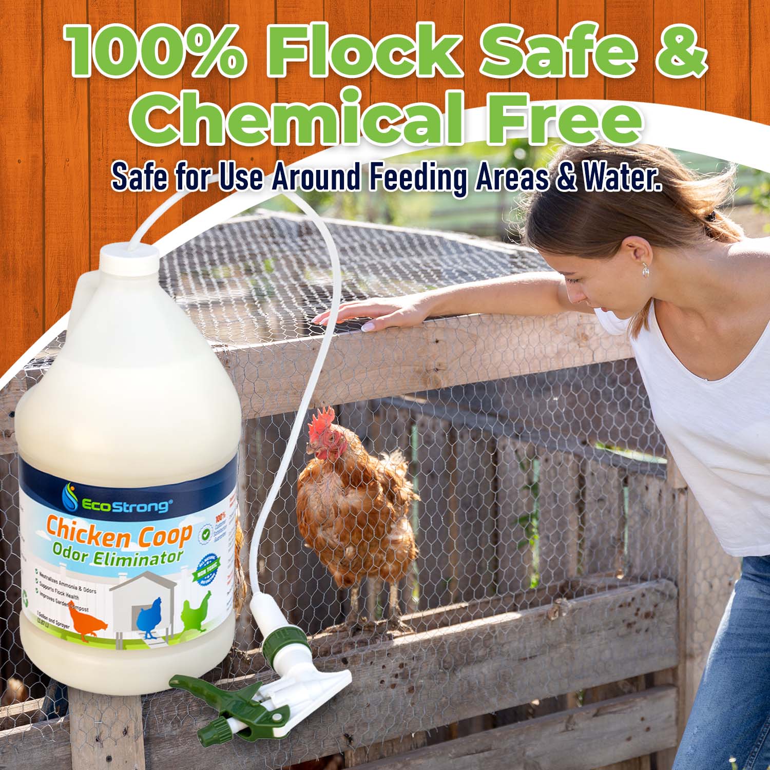 Chicken Cleaner Chicken Coop Odor Eliminator – EcoStrong