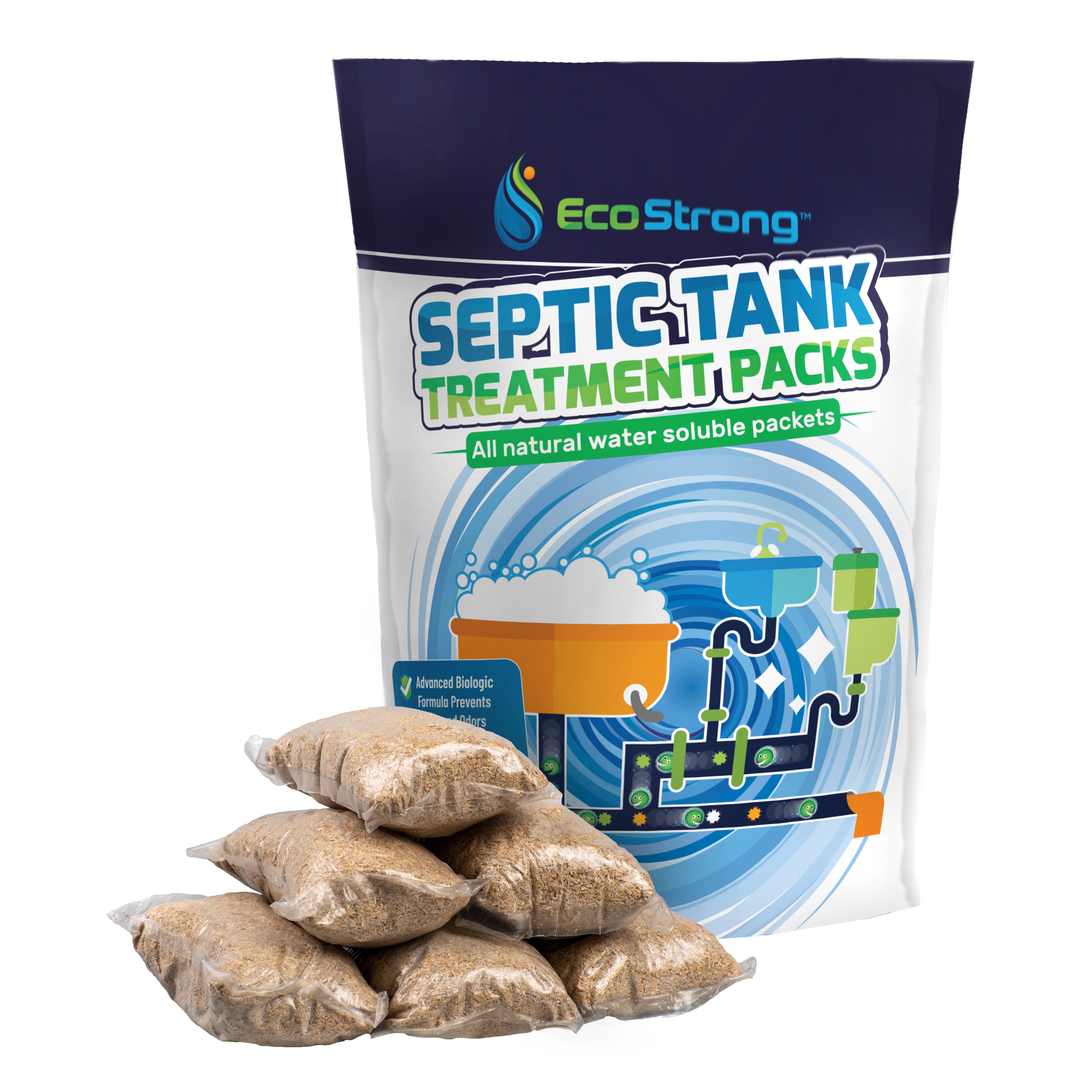 Septic Tank Treatment Packs: Biological Wastewater Treatment Additives ...