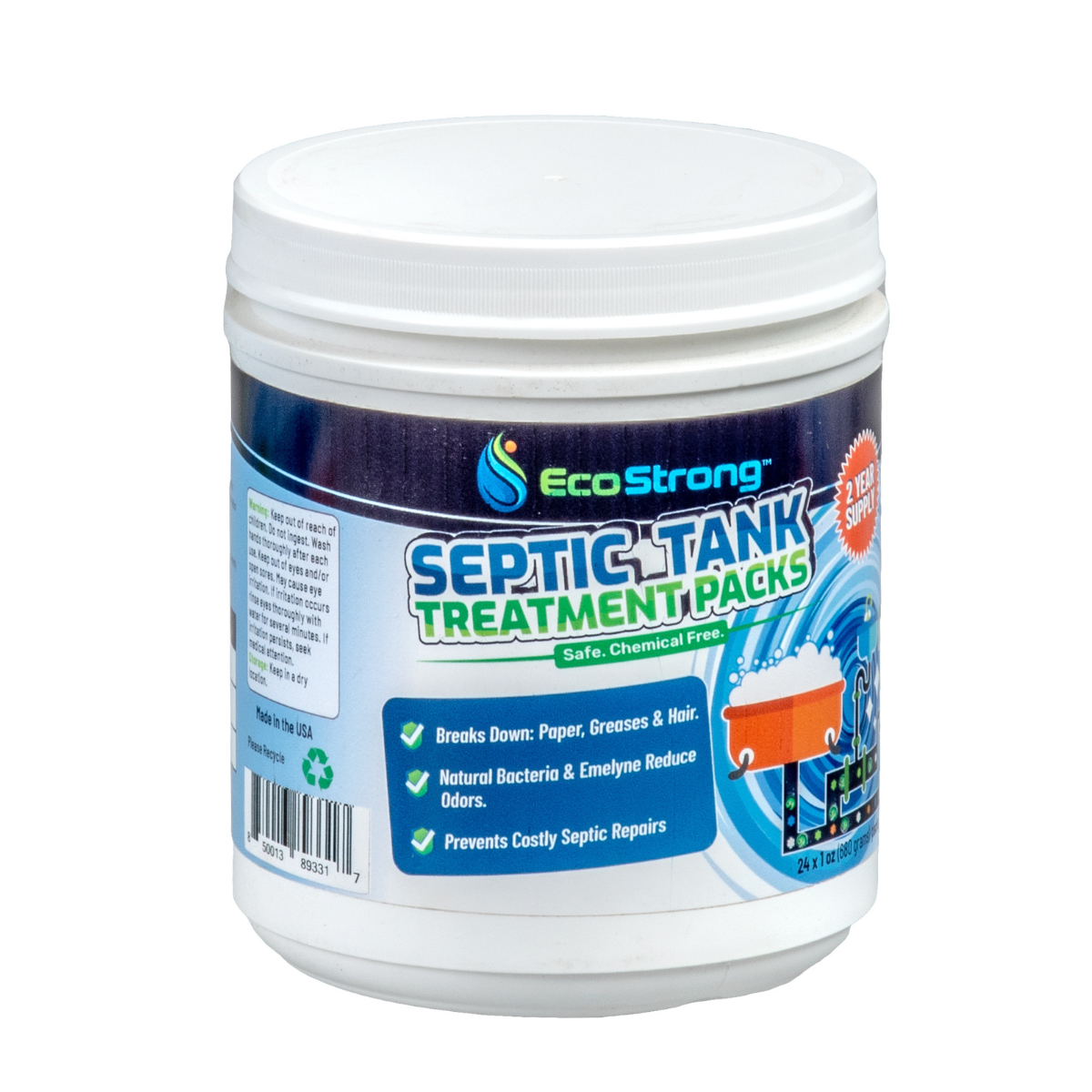 EcoStrong Septic Tank Treatment Packs#size_24-x-1-oz-packs
